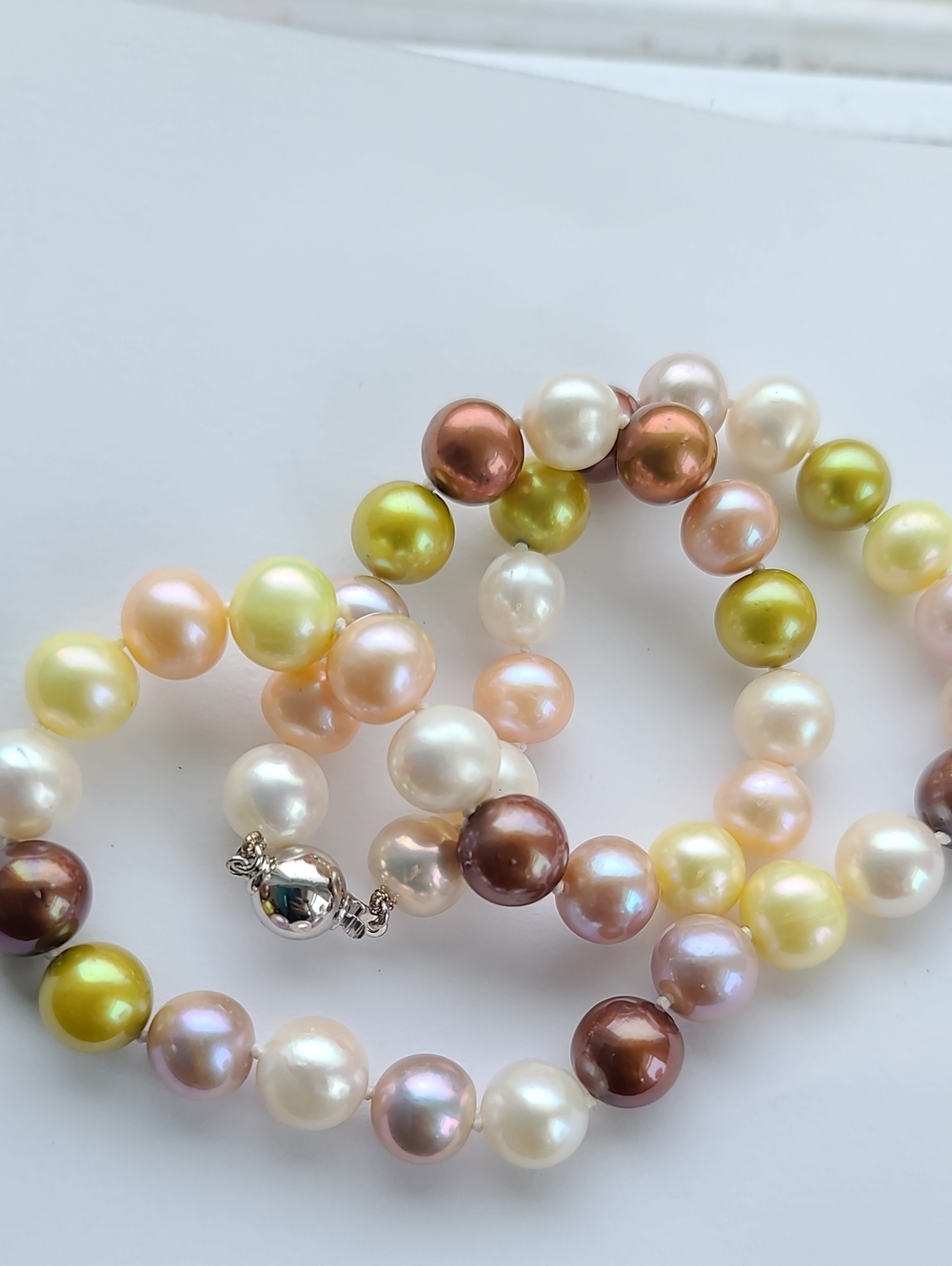 Vintage Freshwater Pearl Necklace 18" - Picture 3 of 4